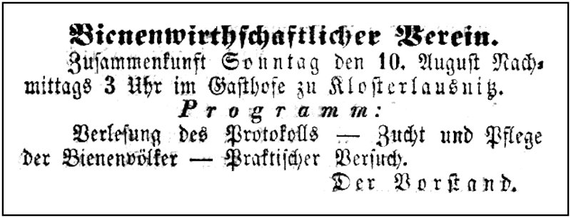 1862-08-10 Kl Bienenverein